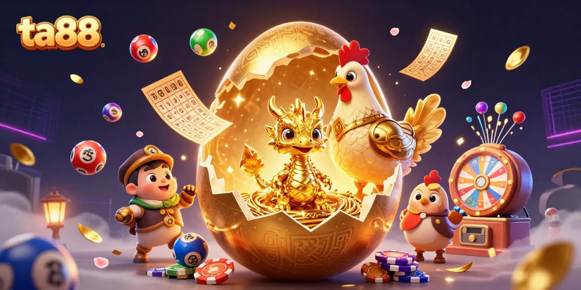 Experience excitement at ta88 with a scene featuring a golden dragon, poker chips, and dynamic game elements.